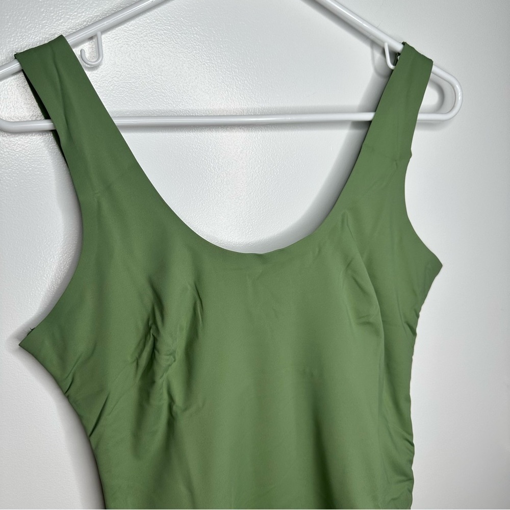Pinsy Scoop Tank Hourglass Shapewear  Thong Bodysuit Size XL NWT In Color Sage - Picture 4 of 13